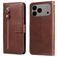 Mobigear Zipper iPhone 18 Pro Max Pungetui med Seddelrum - Brun