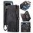 CaseMe 008 Google Pixel 9 Pro XL Etui z klapką 2w1 z odpinanymi pleckami typu portfel - Czarny