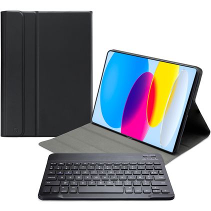 Mobilize Detachable Bluetooth Keyboard iPad 10 (2022) Funda tipo libro con teclado AZERTY - Negro
