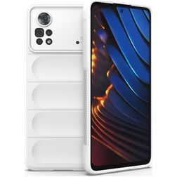 Mobigear Bumpy POCO X4 Pro 5G TPU flexível Capa traseira - Branco