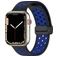 Mobigear Sport Plus Mag Silikon Apple Watch Armband Magnetlås - 49/46/45/44 mm - Svart / Blå