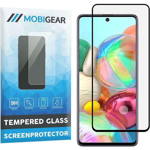 Mobigear Premium Samsung Galaxy A71 Szkło hartowane Ochrona ekranu - Kompatybilna z etui - Czarny
