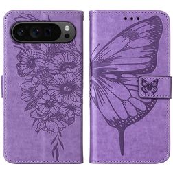Mobigear Butterfly Google Pixel 9 Pro Wallet case - Purple