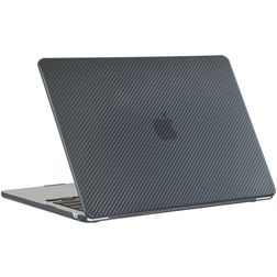 Mobigear Carbon MacBook Air 13 palců (2022-2026) Pevný skořepinový kryt na MacBook - Černá - Model A2681 / A3113 / A3240 / A3449