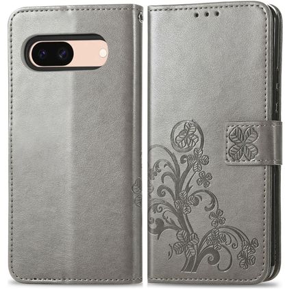 Mobigear Clover Google Pixel 8a Pungetui med Seddelrum - Grå