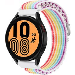 Mobigear Alpine Nylon Smartwatch Strap Buckle closure - 22 mm - Rainbow