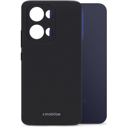Mobilize Rubber Gelly OPPO Reno 13 Fleksibel TPU Bagsidecover - Sort