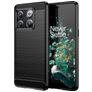 Mobigear Brushed Slim OnePlus 10T TPU flexível Capa traseira - Preto