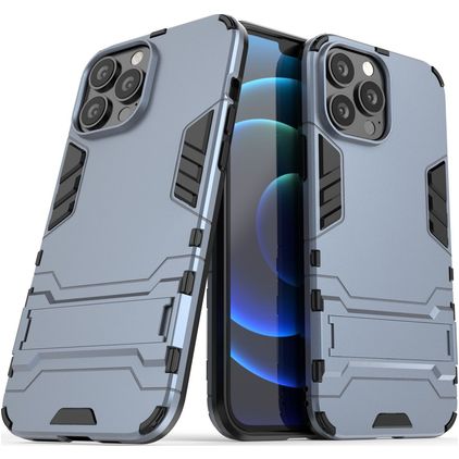 Mobigear Armor Stand iPhone 13 Pro Max Hardcase Back cover Antiurto con supporto - Blu