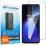 Mobigear Premium OnePlus Nord CE 4 Lite Cristal templado Protector de pantalla - Compatible con fundas - Negro (pack de 3)