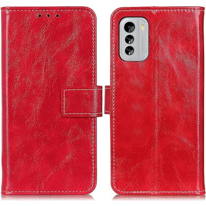 Mobigear Basic Nokia G60 5G Pungetui med Seddelrum - Rød