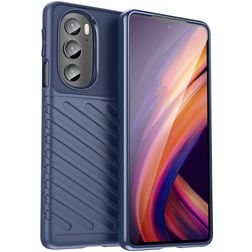 Mobigear Groove Motorola Edge 30 Pro TPU flexível Capa traseira - Azul