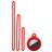Mobigear Lanyard Apple AirTag Case Flexible Silicone - Red
