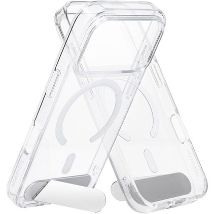 Mobiparts Hardcover Trasparente iPhone 18 Pro MagSafe Hardcase Back cover con supporto - Trasparente