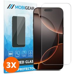 Mobigear iPhone 16 Pro Max Szkło hartowane Ochrona ekranu - Kompatybilna z etui (3 szt.)
