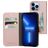 Mobiparts Classic Wallet iPhone 13 Pro Etui z klapką typu portfel - Różowy