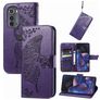 Mobigear Butterfly Motorola Edge (2022) Etui z klapką typu portfel - Fioletowy
