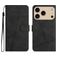 Mobigear Stitch iPhone 18 Pro Max Funda tipo libro Cartera - Negro