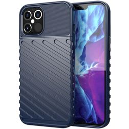 Mobigear Groove iPhone 12 Pro Max TPU flexible Carcasa - Azul