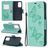 Mobigear Butterfly Samsung Galaxy A52 Funda tipo libro Cartera - Turquesa