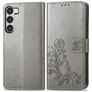 Mobigear Clover Samsung Galaxy A54 Wallet case - Grey