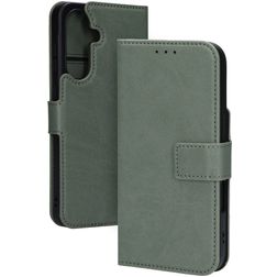 Mobiparts Classic Wallet Samsung Galaxy A36 MagSafe Cover a libro - Stone Green
