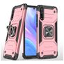 Mobigear Armor Ring Huawei P Smart S Plástico rígido Capa traseira Antichoque com anel - Rosa dourado