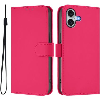 Mobigear Urban Wallet iPhone 16 Plus Funda tipo libro Cartera - Magenta