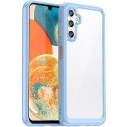 Mobigear Crystal Samsung Galaxy A54 Funda Plástico rígido Carcasa - Transparente / Azul