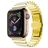 Mobigear Madrid Rustfrit stål Apple Watch Urrem Sommerfuglelås - 42/41/40/38 mm - Guld