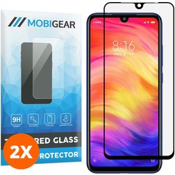 Mobigear Premium Xiaomi Redmi Note 7 Vidro temperado Película de ecrã - Compatível com capas - Preto (Pack de 2)