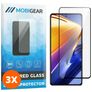 Mobigear Premium POCO F4 GT Cristal templado Protector de pantalla - Compatible con fundas - Negro (pack de 3)