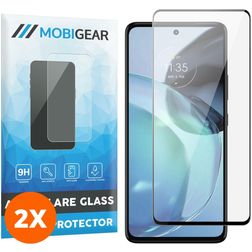 Mobigear Premium Motorola Moto G72 Cristal templado Protector de pantalla - Compatible con fundas - Negro (pack de 2)