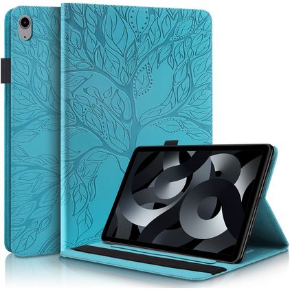 Mobigear Tree iPad 11 (2025) Funda tipo libro + Portalápices - Azul