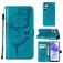 Mobigear Butterfly Samsung Galaxy A55 Plånboksfodral med sedelfack - Blå