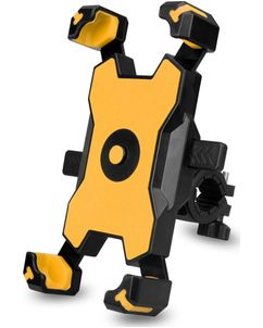 Mobigear PushHold Mobilhållare för cykel Styrfäste Klämfäste Universell - Gul