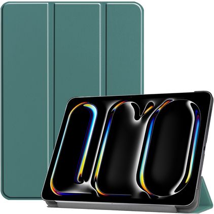 Mobigear Tri-Fold iPad Pro 13 polegadas (2024) Capa livro - Verde