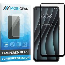 Mobigear Premium HTC Desire 20 Pro Szkło hartowane Ochrona ekranu - Kompatybilna z etui - Czarny