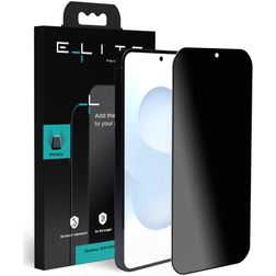 Elite Samsung Galaxy S25 Szkło hartowane Ochrona ekranu Filtr prywatyzujący - Kompatybilna z etui - Czarny