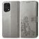 Mobigear Clover OPPO Find X5 Pro Funda tipo libro Cartera - Gris