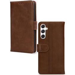 Mobilize Wallet Samsung Galaxy A34 Ægte læder Pungetui med Seddelrum - Brun