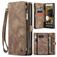 CaseMe 008 Google Pixel 9a Cover a libro 2 in 1 con guscio estraibile a portafoglio - Marrone