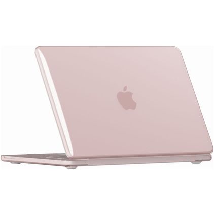 Mobigear Crystal Case MacBook Neo 13 pulgadas (2026) Carcasa rígida para MacBook - Rosa pastel - Modelo A3404