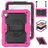 Mobigear SureGrip Xtreme iPad 11 (2025) Capa Plástico rígido / Silicone Capa traseira + Alça de ombro + Suporte - Preto / Rosa