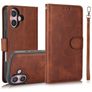 Mobigear Wallet iPhone 16 Case Detachable 2-in-1 Wallet Case Wallet - Brown
