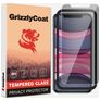 GrizzlyCoat Easy Fit AntiSpy iPhone 11 Tempered Glass Screen Protector Privacy - Case Friendly + Installation Frame