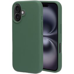 Mobiparts iPhone 16 Silikon Etui plecki - Forest Green