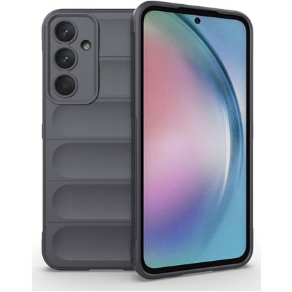 Mobigear Bumpy Samsung Galaxy A55 TPU flexível Capa traseira - Cinzento