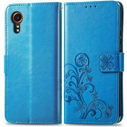 Mobigear Clover Samsung Galaxy Xcover 7 Cover a libro portafoglio - Blu