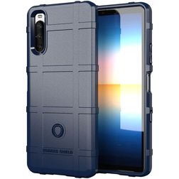 Mobigear Rugged Shield Sony Xperia 10 III Flexible TPU Back cover Shockproof - Blue